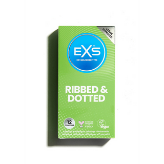 EXS Ribbed and Dotted - Condoms - 12 Pieces