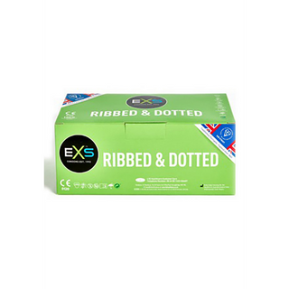 EXS Ribbed and Dotted - Condoms - 144 Pieces