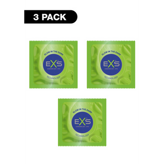 EXS Glowing - Condoms - 3 Pieces