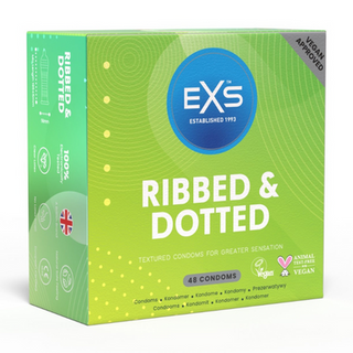 EXS Ribbed and Dotted - Condoms - 48 Pieces