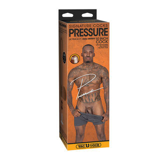 Pressure - Realistic ULTRASKYN Dildo - 10 / 25 cm - Chocolate