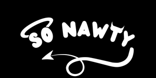 zwart-logo-met-bolle-letters-hoorntjes-halo-stout-staartje-sonawty.com.