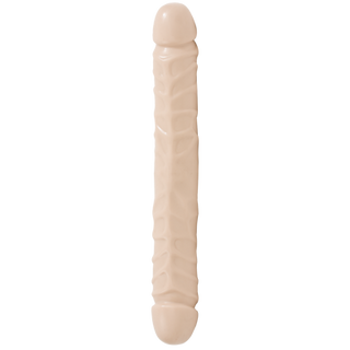 Jr. Veined Double Header - Dildo with Double Ends - 12 / 30 cm