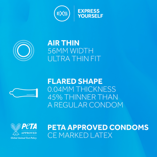 EXS Air Thin Condoms - Condoms - 100 Pieces