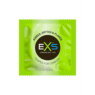 EXS 3 in 1 - Ribbed, Dotted and Flared - Condoms - 12 Pieces