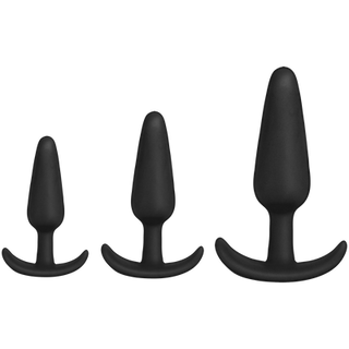 Tush Trainer - 3 Piece Silicone Set - Black