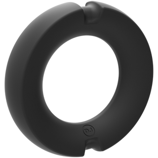 The Paradox - Silicone/Metal Cock Ring - 50mm - Black