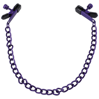 Chained Up - Nipple Clamps - Purple