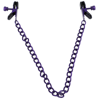 Chained Up - Nipple Clamps - Purple