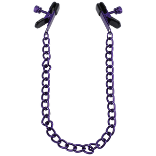 Chained Up - Nipple Clamps - Purple