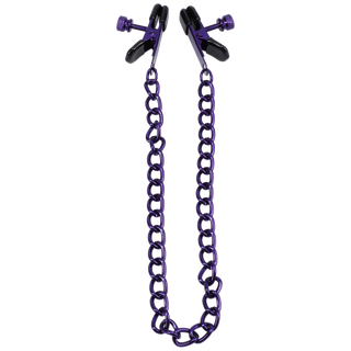 Chained Up - Nipple Clamps - Purple