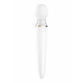 Double Wand-er Wand - Massage Wand and Vibrator - White