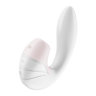 Supernova - Insertable Double Air Pulse Vibrator - White