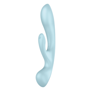 Triple Oh - Rabbit Vibrator - Light Blue