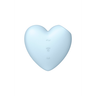 Cutie Heart - Air Pulse Stimulator and Vibration - Blue