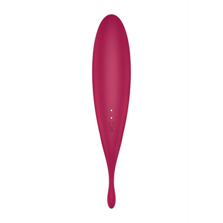 Twirling Pro - Tip Vibrator with App - Dark Red