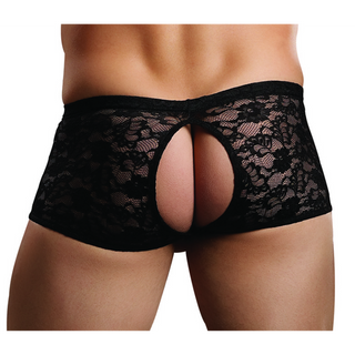 Crotchless Panty - L/XL - Black