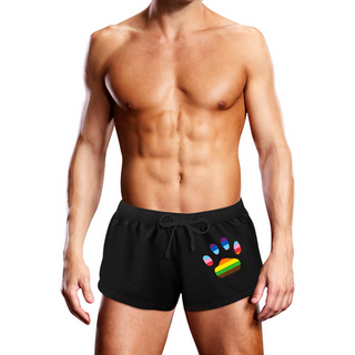 Swim Trunk - Black Oversized Paw - S