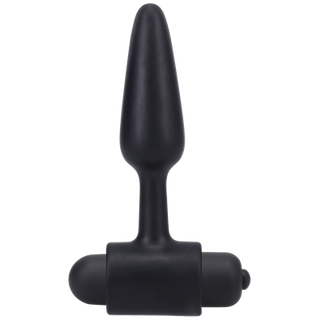 Vibrating Butt Plug - 3 / 8 cm - Black