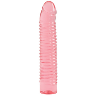 Sunrise - Ribbed Jelly Dildo - 7 / 18 cm