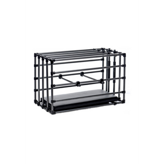 Kennel - Adjustable Puppy Cage with Padded Board