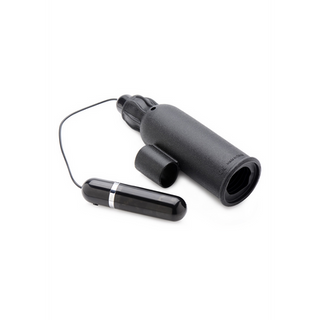 Lightning Stroke - Silicone Stroker with Vibrating Bullet