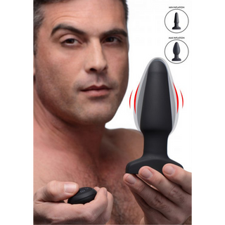 Inflatable Vibrating Silicone Butt Plug