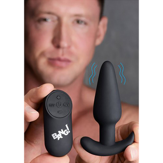 Vibrating Silicone Butt Plug with Remote Control