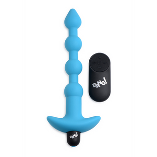 Vibrating Silicone Anal Beads and Remote Control