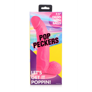 POP - Dildo with Balls - 7.5 / 19 cm