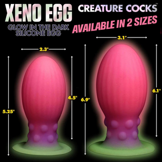 Xeno Egg - Glow in the Dark - Silicone Egg - XL - Pink