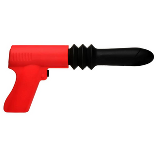 Thrusting Pistola Vibrator - Red