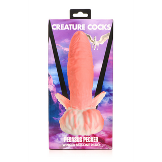 Pegasus - Pecker Winged Silicone Dildo - Pink