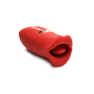 Kiss and Tell - Silicone Kissing and Vibrating Clitoral Stimulator - Red