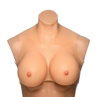 Perky Pair G-Cup Silicone Breasts - Flesh