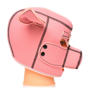 Swine - Pig Neoprene Hood - Pink