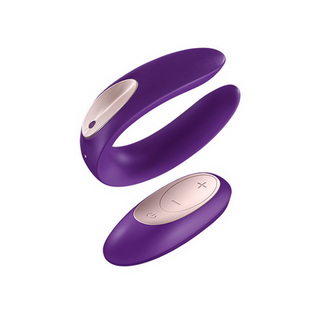 Double Plus - Remote Partner Vibrator - Purple