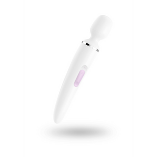 Wand-er Woman - Wand Vibrator - White/Chrome