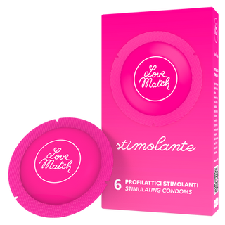 Stimolante - Ribs and Dots Condoms - 6 Pieces