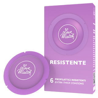 Resistente - Strong Condoms - 6 Pieces