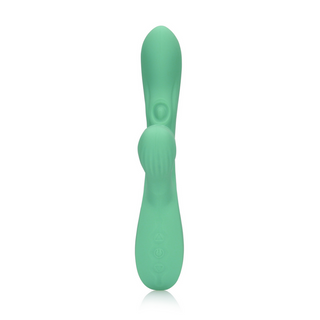 Pulse Wave and Tongue Flickering Rabbit Vibrator - Blue Grass