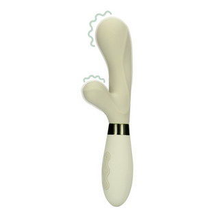 Silicone Rabbit Vibrator - Misty Green