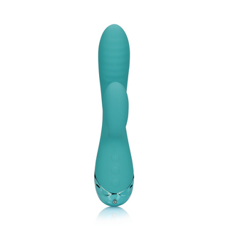 Inflatable Rabbit Vibrator - Peacock Blue