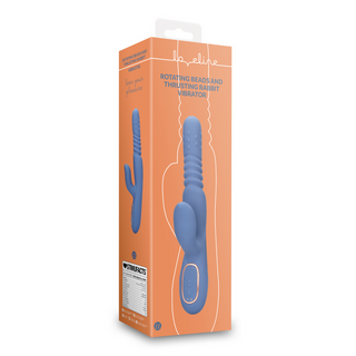 Rotating Beads and Thrusting Rabbit Vibrator - Blue Nova