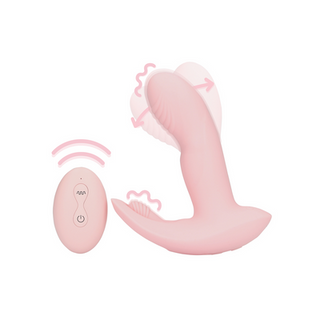 Wearable Fingering Motion Vibrator with Remote Control - Cherry Chiffon