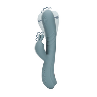 Fingering Motion Rabbit Vibrator - Weathervane Grey