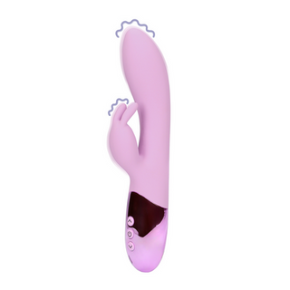 Ultra Soft Silicone Rabbit Vibrator - Exotic Fuchsia