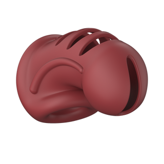 Model 28 - Ultra Soft Silicone Chastity Cage - Red