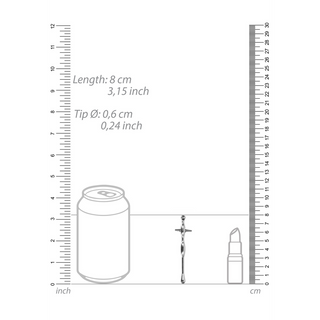 Penis Plug with Ribs - 0.2 / 6 mm