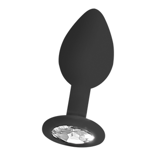 Silicone Butt Plug with Removable Jewelry